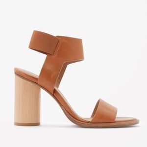 COS - Wooden Heel Strap Sandals - Brown - 8